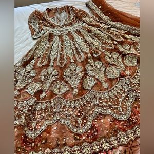 Brand new Pakistani designer Saira Rizwan zaina rose terra cotta color